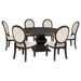 Twyla 7-piece Round Wood Dining Room Table Set Dark Cocoa