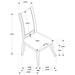 Judd Upholstered Dining Side Chair Pearl White (Set of 2)