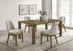 Castlewood 71-inch Rectangular Wood Dining Table Brown Oak