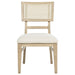 Kailani Rattan Cane Dining Side Chair Beige Oak (Set of 2)
