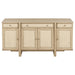 Kailani 4-door Cane Sideboard Buffet Cabinet Beige Oak
