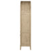 Kailani 4-Door Cane Dining Vitrine Display Cabinet Beige Oak