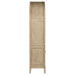 Kailani 4-Door Cane Dining Vitrine Display Cabinet Beige Oak