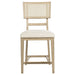 Kailani Rattan Cane Counter Side Chair Beige Oak (Set of 2)
