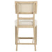 Kailani Rattan Cane Counter Side Chair Beige Oak (Set of 2)