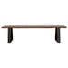 Ditman Live Edge Wood Dining Bench Grey Sheesham