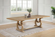 Brockway 104-inch Extension Leaf Dining Table Barley Brown