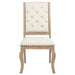 Brockway Upholstered Dining Chair Barley Brown (Set of 2)