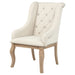 Brockway Upholstered Arm Chair Barley Brown (Set of 2)