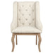 Brockway Upholstered Arm Chair Barley Brown (Set of 2)