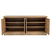 Brockway 4-door Dining Sideboard Buffet Cabinet Barley Brown