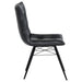 Aiken Faux Leather Upholstered Dining Side Chair Charcoal Grey (Set of 4)