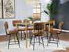 Partridge 7-piece Counter Dining Set Sheesham and Camel