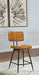 Partridge Leather Counter Chair Antique Camel (Set of 2)