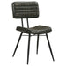 Misty Leather Upholstered Dining Chair Espresso (Set of 2)