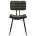 Misty Leather Upholstered Dining Chair Espresso (Set of 2)