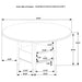 Twyla 5-piece 60-inch Round Wood Dining Table Set Dark Cocoa