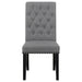 Alana Fabric Upholstered Dining Side Chair Grey (Set of 2)