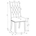 Alana Fabric Upholstered Dining Side Chair Grey (Set of 2)
