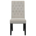 Alana Velvet Upholstered Dining Side Chair Sand (Set of 2)