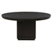 Leandro 5-piece Round Dining Table Set Burnished Black
