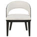 Leandro 5-piece Round Dining Table Set Burnished Black