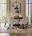 Leandro 7-piece Round Dining Table Set Burnished Black