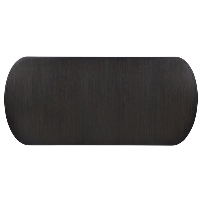 Leandro 78-inch Extension Dining Room Table Burnished Black