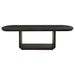 Leandro 7-piece Rectangular Dining Table Set Burnished Black