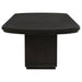 Leandro 9-piece Rectangular Dining Table Set Burnished Black