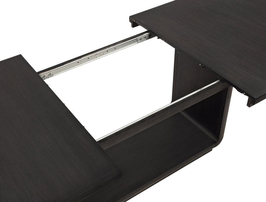 Leandro 9-piece Rectangular Dining Table Set Burnished Black