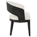 Leandro Upholstered Dining Arm Chair Cream (Set of 2)