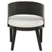 Leandro Upholstered Dining Arm Chair Cream (Set of 2)