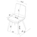 Ortega Upholstered Dining Side Chair Coffee (Set of 2)