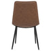 Ortega Upholstered Dining Side Chair Coffee (Set of 2)