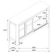 Solano Sliding Door Dining Sideboard Server Weathered Mango