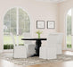 Florence Round 60-inch Pedestal Base Dining Table Black