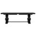 Florence 126-inch Extension Dining Table Distressed Black