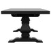 Florence 126-inch Extension Dining Table Distressed Black