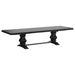 Florence 7-piece 126-inch Extension Dining Table Set Distressed Black