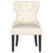 Baney Fabric Upholstered Dining Side Chair Cream and Black