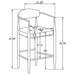Tina Fabric Upholstered Counter Chair Green (Set of 2)