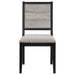 Elodie Wood Dining Side Chair Grey and Black (Set of 2)