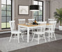 Andrews 66-inch Rectangular Dining Table Light Ash and White
