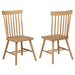 Andrews Windsor Spindle Back Dining Side Chair Light Ash (Set of 2)