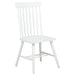 Andrews Windsor Spindle Back Dining Side Chair White (Set of 2)