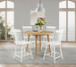Andrews 48-inch Round Counter Height Dining Table Light Ash