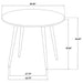 Andrews 5-piece Round Counter Height Dining Set Light Ash