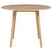 Andrews 5-piece Round Counter Dining Set Light Ash and White