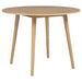 Andrews 5-piece Round Counter Dining Set Light Ash and White